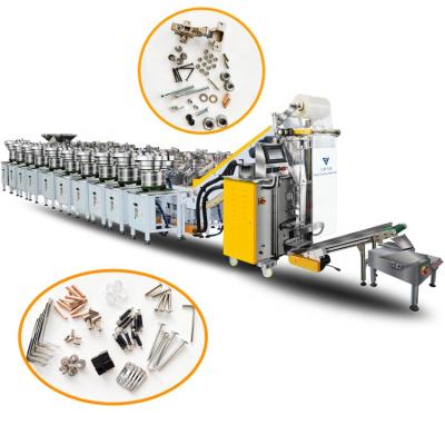 China Accurate Auto Fastener Furniture Fittings VFFS Count And Pouch Packaging Equipment With Printing Label System for sale