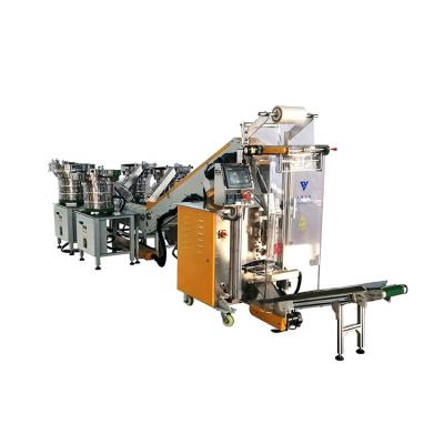 China machinery & Automatic Material Fill Counting Package Sealing Machine For Thirty Customizable Material Fastener Rivet Four Vibrating Feeder for sale