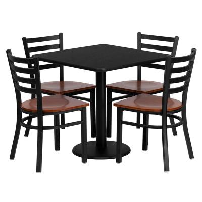 China Restaurant set cheap wholesale restaurant cafe table and chair sets for sale