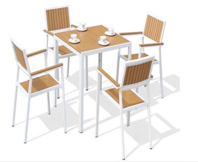 China Leisure Restaurant Furniture Dining Tables and Chairs Tables and Cheap Plastic Chairs for sale