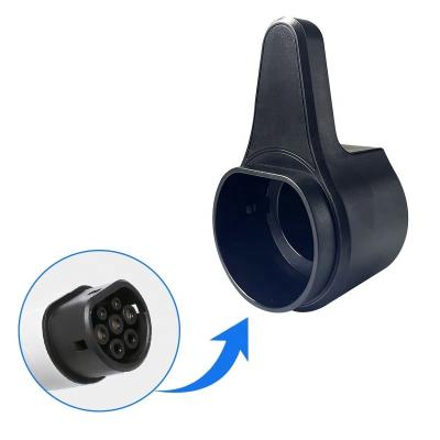 China EV Charger Socket Holder EV Charger Gun Mount Type - 2 Socket Car Hook Rope Holder Charging Holster CCS1 To Te for sale