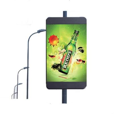 China P6 Indoor Waterproof Outdoor Street Light Pole Led Display Screen For Advertising for sale