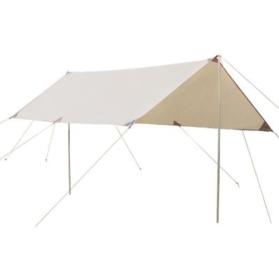 China Folding Portable Camping Glamping Tent 300*400cm Storage Khaki Tarp Trailer Tent Sun Shelter Beach Shelter for sale