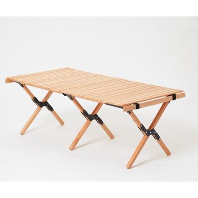 China Modern Environmental Friendly Camping Portable Folding Table, Outdoor Wholesale Camping Table, Beech Wood Camping Folding Table for sale