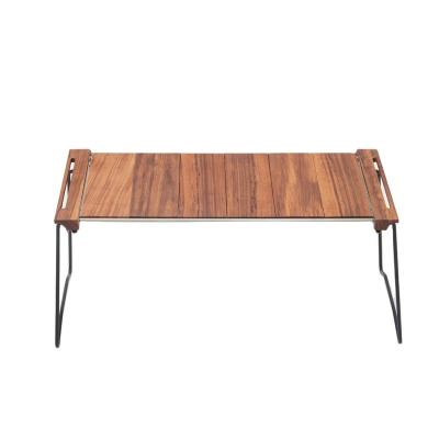 China High Quality Modern Ebony Wood Igt Outdoor Folding Long Camping Table for sale