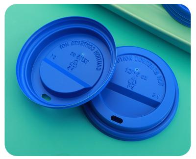 China Newest Design Biodegradable PS Plastic Lid For Coffee Paper Cups for sale