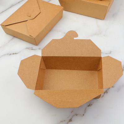 China Paper Box Disposable Food Wrapping Paper Packing Takeout Lunch Box for sale