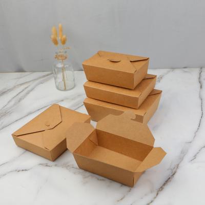 China New Arrival Salad Lunch Paper Food Disposable Stackable Eco Friendly Produced Takeaway Packaging Box for sale