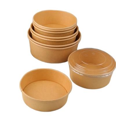 China Recycled Materials Restaurant Compostable Biodegradable Take Out Box Containers Disposable Kraft Paper Brown Paper Takeout Fast Food Packaging for sale