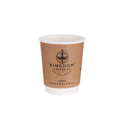 China Recycled Materials PLA Custom Biodegradable Compostable Double Wall Printed Mug for sale