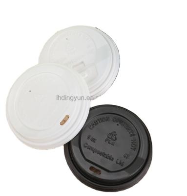 China 100%biodegradable 8oz Coffee Take Away Pla Coated Corrugated Double Cup With Lid Drinking Handle For Cold Hot Beverages Velvet Take Away for sale