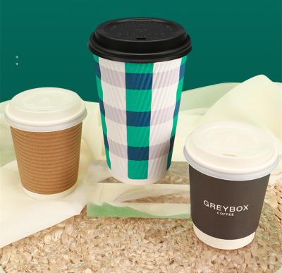 China 100%biodegradable biodegradable compostable bagasse material cover Disposable Eco Coffee Cup Lids for sale