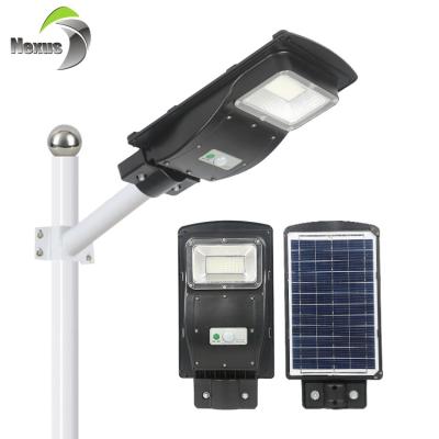 China 2021 Hot Sale Modern Waterproof Outdoor ABS Bright 20W All In One Solar Led Street Light for sale