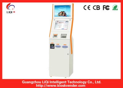 China Precision Steel Self Service Payment Kiosk Stand For Bank , 19 Inch LED Screen for sale