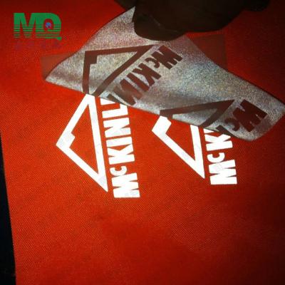 China Hot Sale Grament Heat Transfer Vinyl Reflective Sticker Custom Heat Transfer Labels for sale