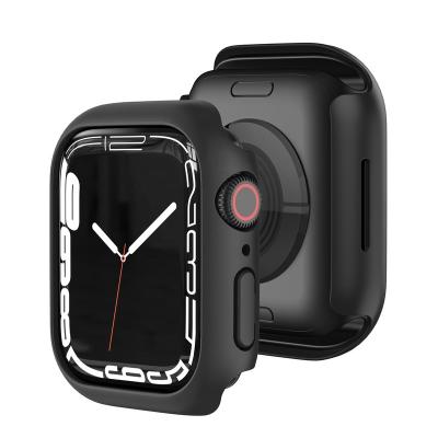 China Best Selling Shockproof Apple Watch 7 41MM Hard Plastic Case Protector With Switch Button for sale