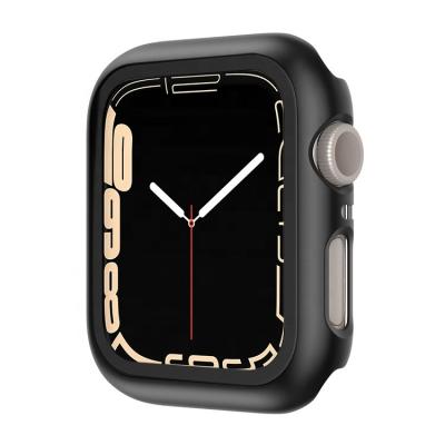 China Shockproof Apple Watch Smart Series 7 45 Mm 41mm Tempered Glass Screen Protector Case Cover for sale