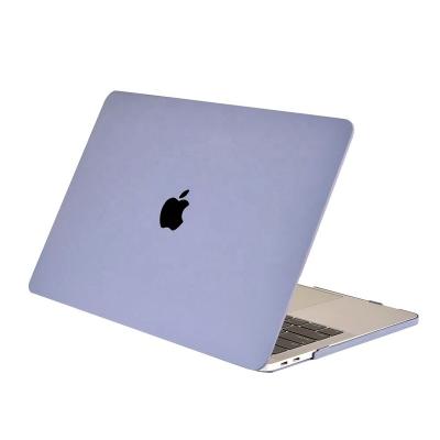 China Logo Cut Amazon Hot Sale Lavender Gray 2021 MacBook Pro 14 16 Inch Case With Apple Logo Cut for sale