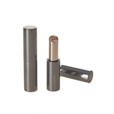 China Kundenspezifisches Luxus-Lippenstift-Rohr 3g Gray Round Aluminium Magnetic Empty zu verkaufen