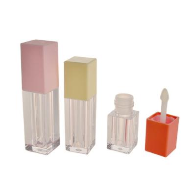 China Lipgloss-Rohr-Quadrat-Lipgloss-Behälter 2ml 3ml 4ml transparente PETG zu verkaufen