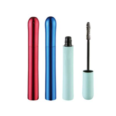 China Luxus-Wimper-Rohr-Flasche 5ml Matte Blue Empty Mascara Tube Aluminiummit Bürste zu verkaufen