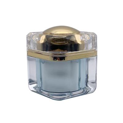 China Luxury Empty Face Cream Cosmetic Cream Jar 30g 50g With Screw Cap for sale