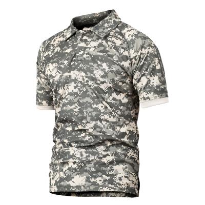 China QUICK DRY Tactical Summer Lapel Army T-shirts Breathable Breathable Military T-shirts Army T-shirts for sale