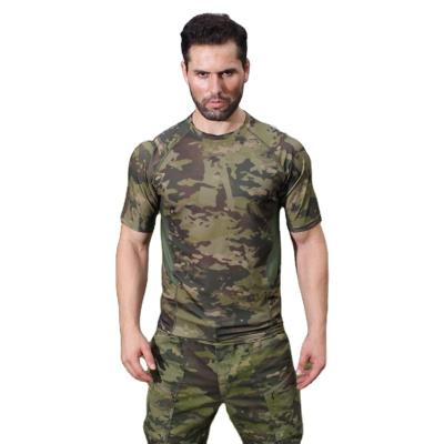 China Summer QUICK DRY Cotton T-shirts Men Military Outdoor Tactical Quick Dry Breathable T-shirt for sale