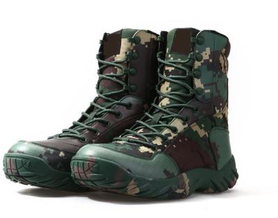 China Durable Waterproof Tactical Camouflage Army Outdoor Training Rise Travel Boot for sale