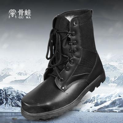 China Comfortable High Quality Black Fleece Military Army Boots Military Tactical Army For Man for sale