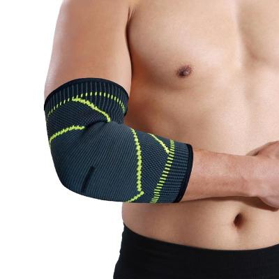 China High Elastic Nylon Spandex Knitted Custom Elbow Compression Brace for sale