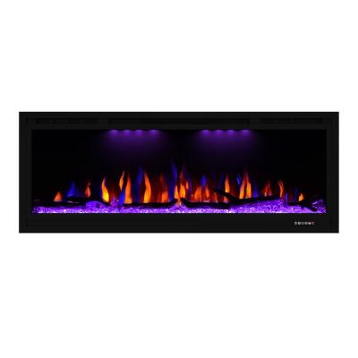 China Luxstar Hotel 84 Inch Wall Mounted Antique Artificial Electric Fireplaces With Warm Air Effect Stream for sale