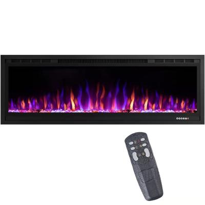 China Hotel Luxstar 84 Inch Super Large Indoor Hanging Fireplace With 3D Smoke Effect for sale