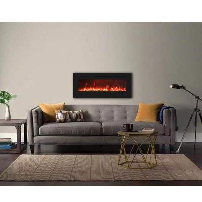 China Hotel LUXSTAR Indoor Electric Fireplace Heater 15kw Decor LED Remote Control Flame 3 Sided Electric Fireplace Media Walls for sale