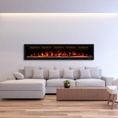 China Hotel LUXSTAR Fireplace With Remote Control Energy Saving Heater / Electric Fireplace for sale