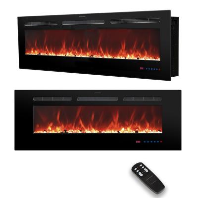 China Luxstar Modern Luxury Media Electric Fireplace Heaters, 36R Inch Luxury Fireplace, 13 Colors Modern Black Electric Fireplace For Living Room. for sale