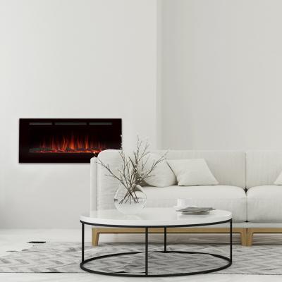 China Hotel Recessed and Wall Mounted Electric Fireplace from LUXSTAR, Ultra Thin and Low Noise for sale