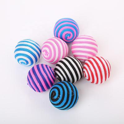 China Viable Cat Toys Pet Toys Tease Cat Wool Ball Cat Toys Winding Ball Search Random Color for sale