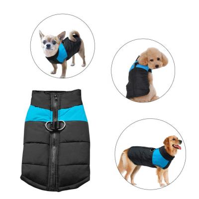 China Cold Weather Sustainable Dog Vest Jacket Coat Warm Pet Winter Clothes For Small Medium Large Dogs Random Colors for sale