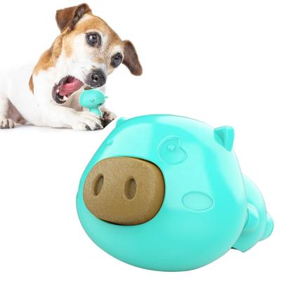 China Viable Dog Lick Toy With Suction Cup Teeth Cleaning Chew Toy Rubber Bite Resistant Pet Toy for sale