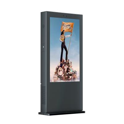 China New Product Waterproof 55 Inch Outdoor Floor Stand Android Network Show Outdoor LCD Screen for sale