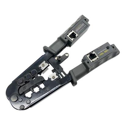 China Tool Connectors Ethernet Crimper Tool For RJ45 RJ12 RJ11 Cable Crimp Cutter/Stripper/Cable Test for sale