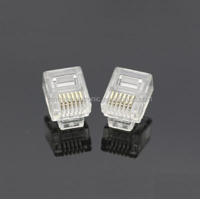 China Short Telephone Body RJ11 6P6C Connector Plug for sale