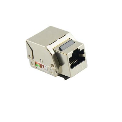 China Wholesale Cheap Copper Factory RJ45 8P8C Cat6 Shielded Keystone Module 90 Degree Punch Down for sale