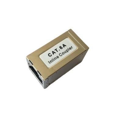 China PC UL94V-2 RJ45 Protected Metal CAT6A Integrated RJ45 STP Coupler CAT.6A Integrated Coupler for sale