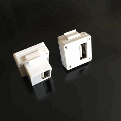 China audio & USB Video Female To Female Keystone Coupler For Wall Plate for sale