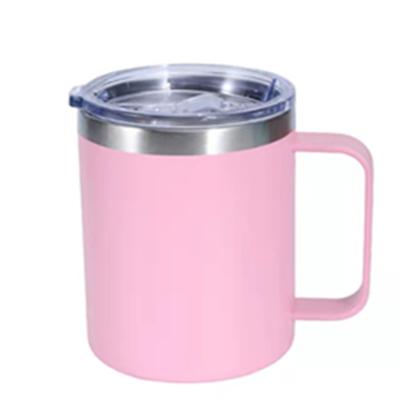 China Custom Copy White 10oz Vacuum Stainless Steel Wine Viable Beer Tumbler No Handle Tumbler Mugs Bulk for sale