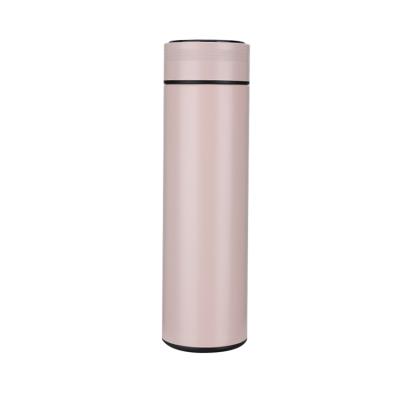 China Sustainable Stainless Steel Temperature Display Rise Thermos Mug With LED Temperature Display Vacuum Water Bottle for sale