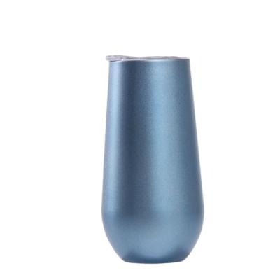 China Wholesale Guaranteed Viable Quality 304 Stainless Steel 6 Ounce Eggshell Wine Tumbler Cup Insulated Mugs for sale