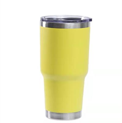 China Durable 20oz 30oz 40oz Curved Stainless Steel Tumbler Mugs Curve Double Wall Insulated Travel Coffee Mug for sale